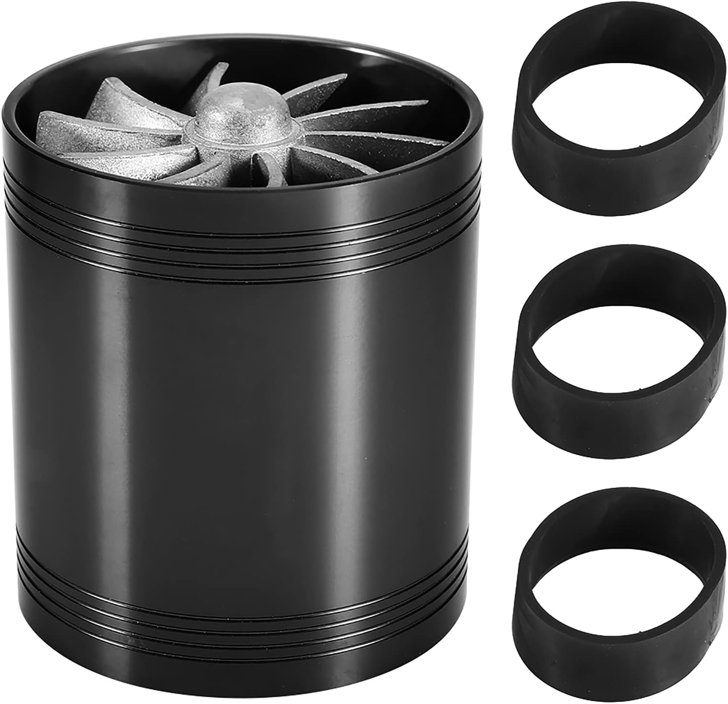 Twin Fan Turbo Air Intake for Car (Black) U227