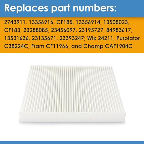 CF185 Cabin Air Filter with Activated Carbon G654126