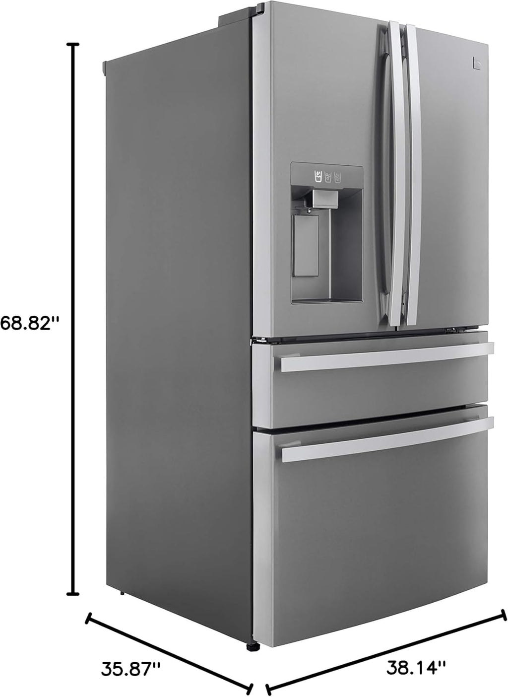 Kenmore 72695 French Door Refrigerator, Stainless Steel O92344