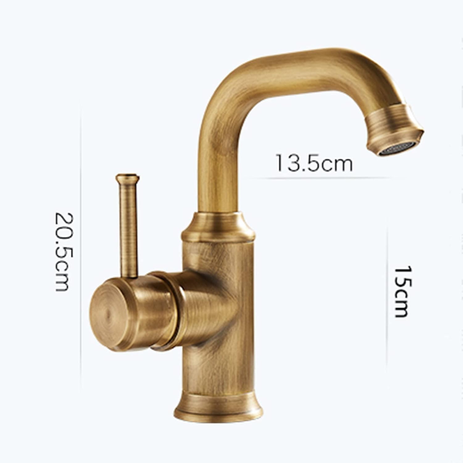 Retro Kitchen Mixer Tap Brass 360° Rotatable for Basin S4919