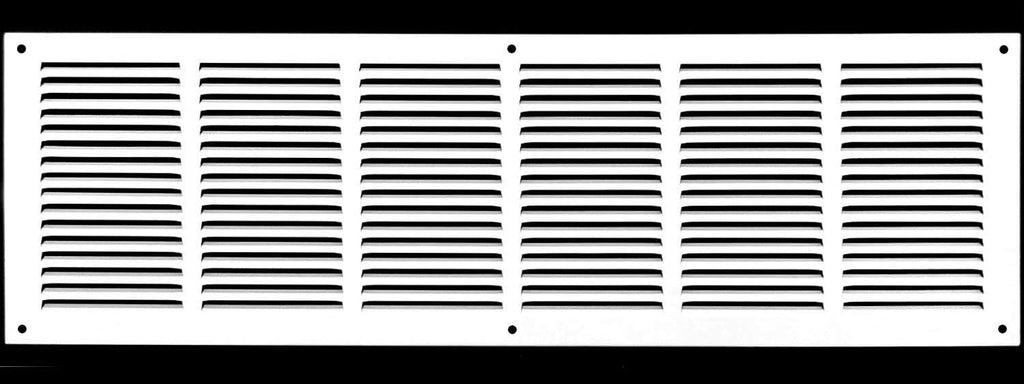 Steel Return Grilles - Sidewall and Ceiling - HVAC Duct Cover (30"w X 10"h, White)