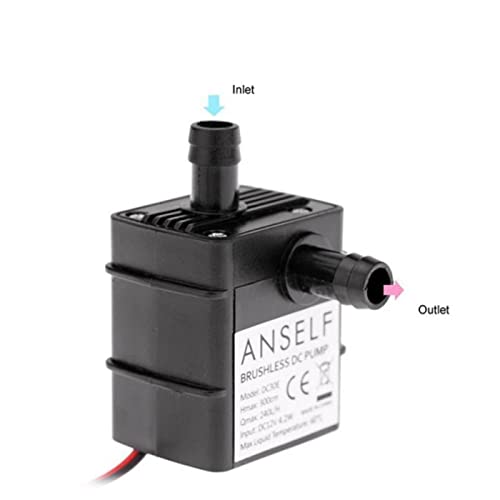 DC 12V Submersible Pond Pump 240L/H Ultra Quiet Brushless T634615