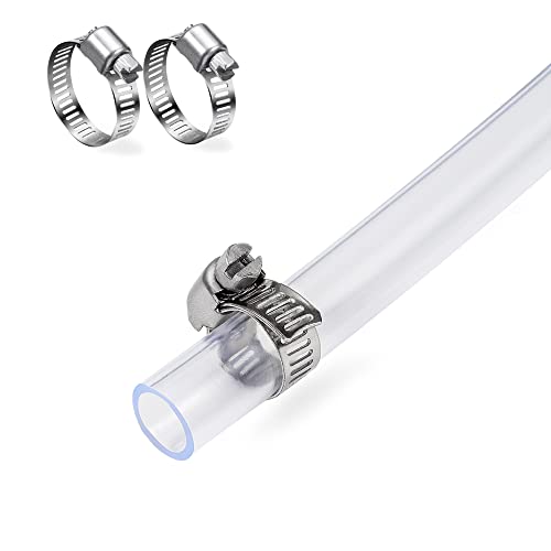 DAVCO Clear Tubing With 2 Stainless Clamps