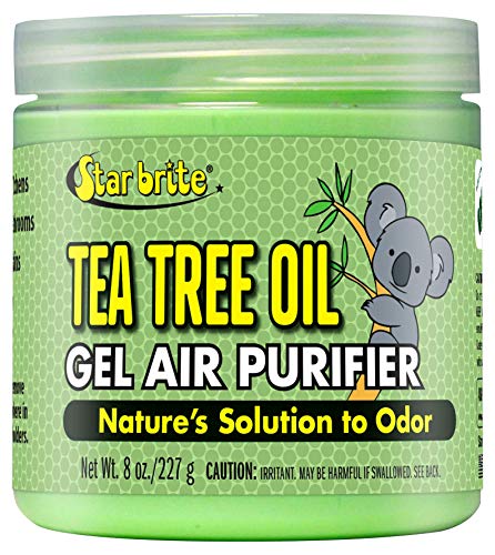 STAR BRITE Tea Tree Oil Gel Air Purifier Tub - Eliminate Odor Naturally - RV, Boat, Bathroom, Office - Remove Musty Smells - ATTIA-Certified Pure Australian Tea Tree Oil