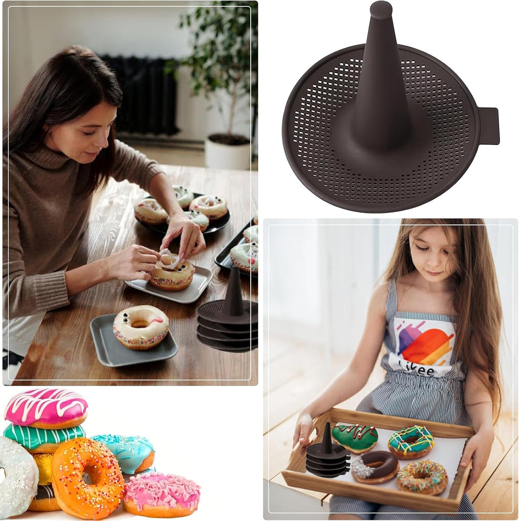 Donut Mold for Baking, 6Pcs Silicone Conical Doughnut Pans N30030