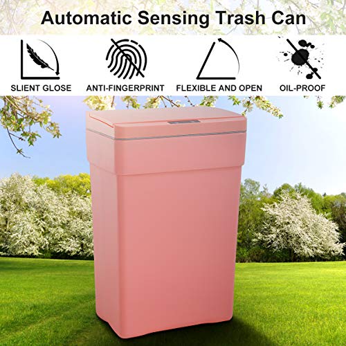 Dkelincs 13 Gallon Motion Sensor Trash Can with Lid B9532