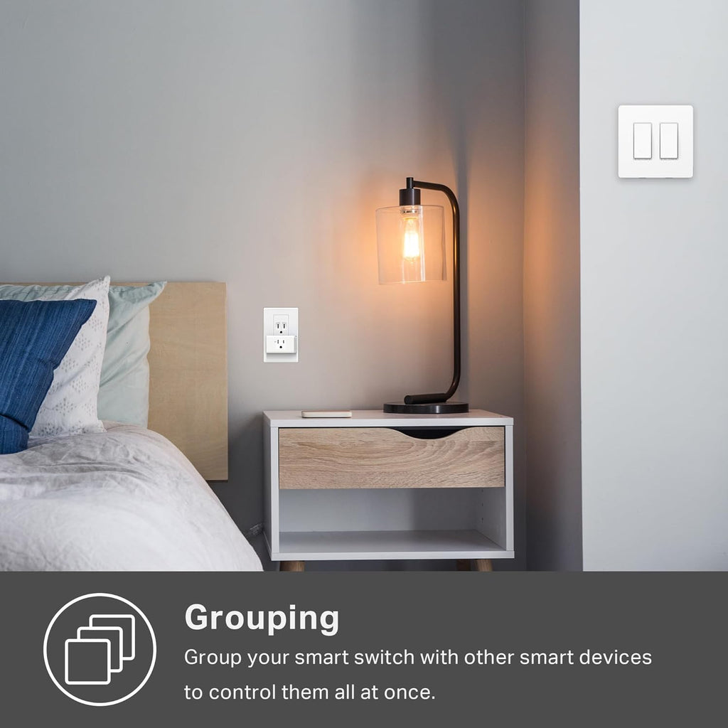 Kasa Smart 2-Gang Wi-Fi Light Switch HS200-2, White X660