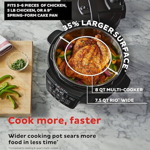 Instant Pot Rio Wide Base Programmable Pressure Cooker U442