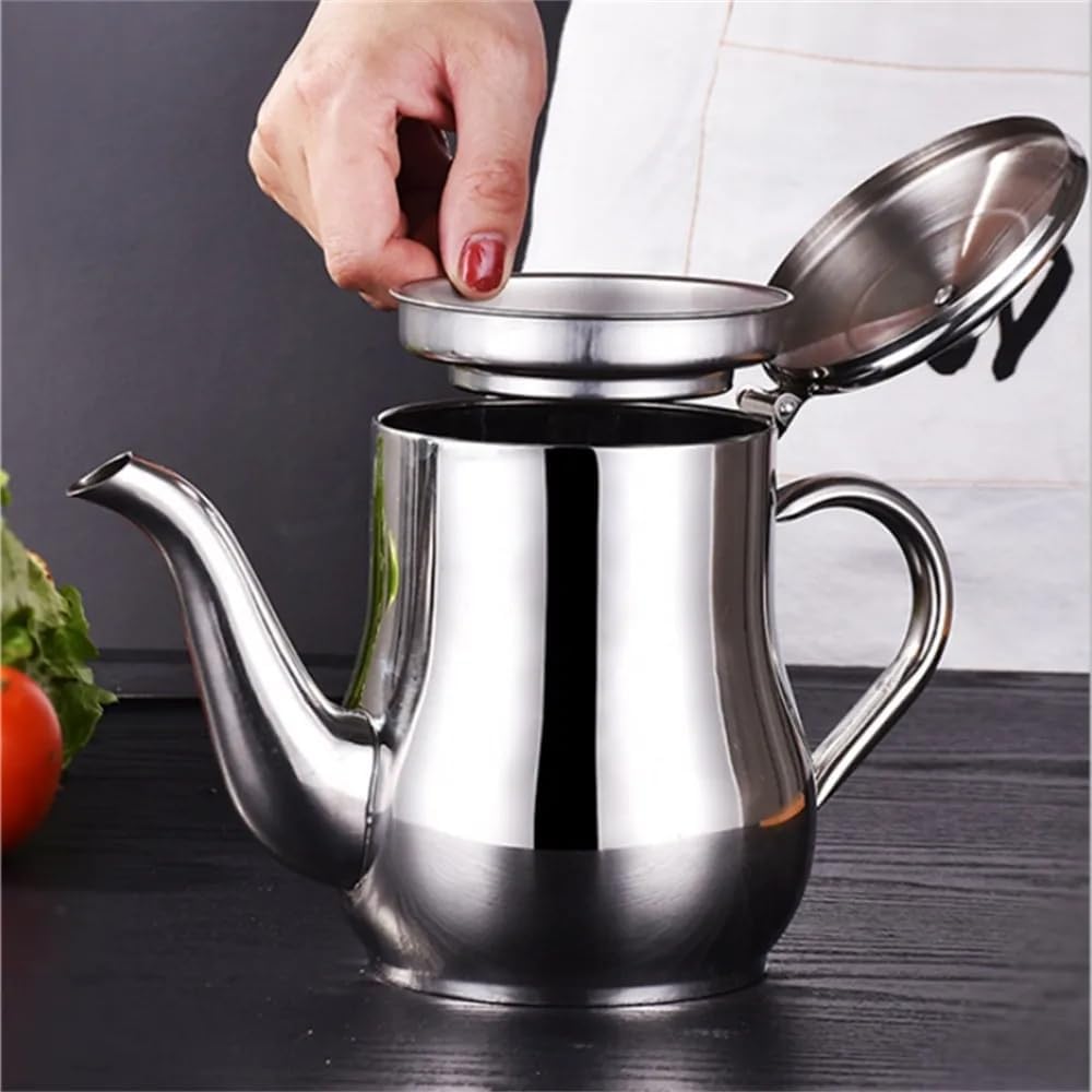 24oz 304 Stainless Steel Oil Filter Cup with Mesh Strainer S48080