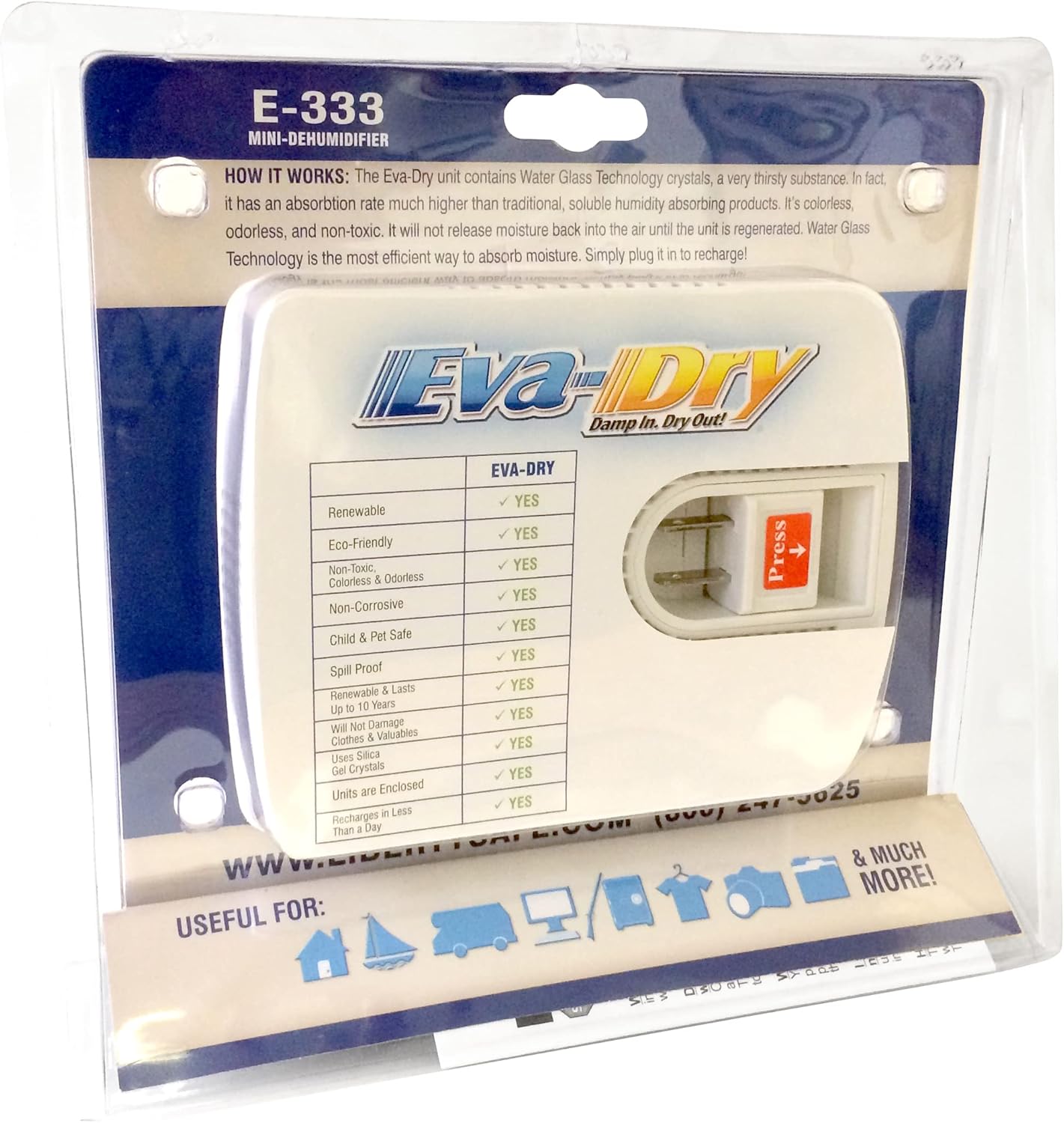 Eva-Dry Dehumidifier for Liberty Safes B2728