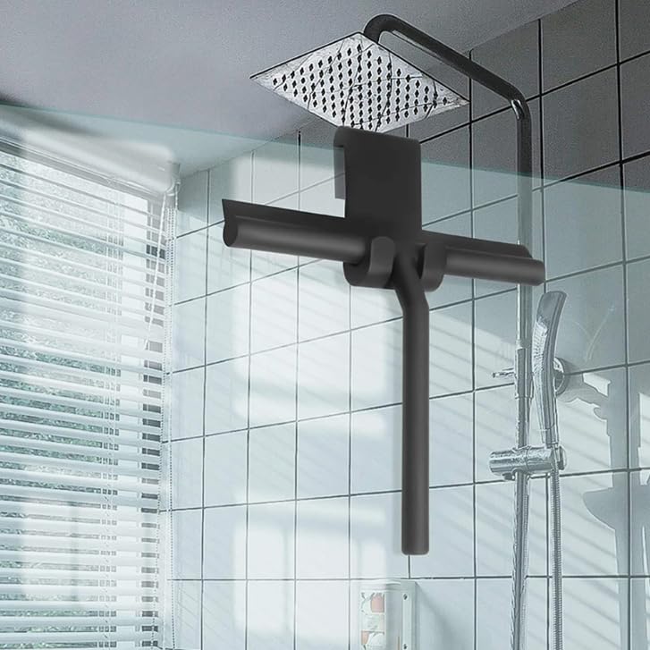 Glass Wiper Scraper Shower Squeegee with Silicone Holder H3697