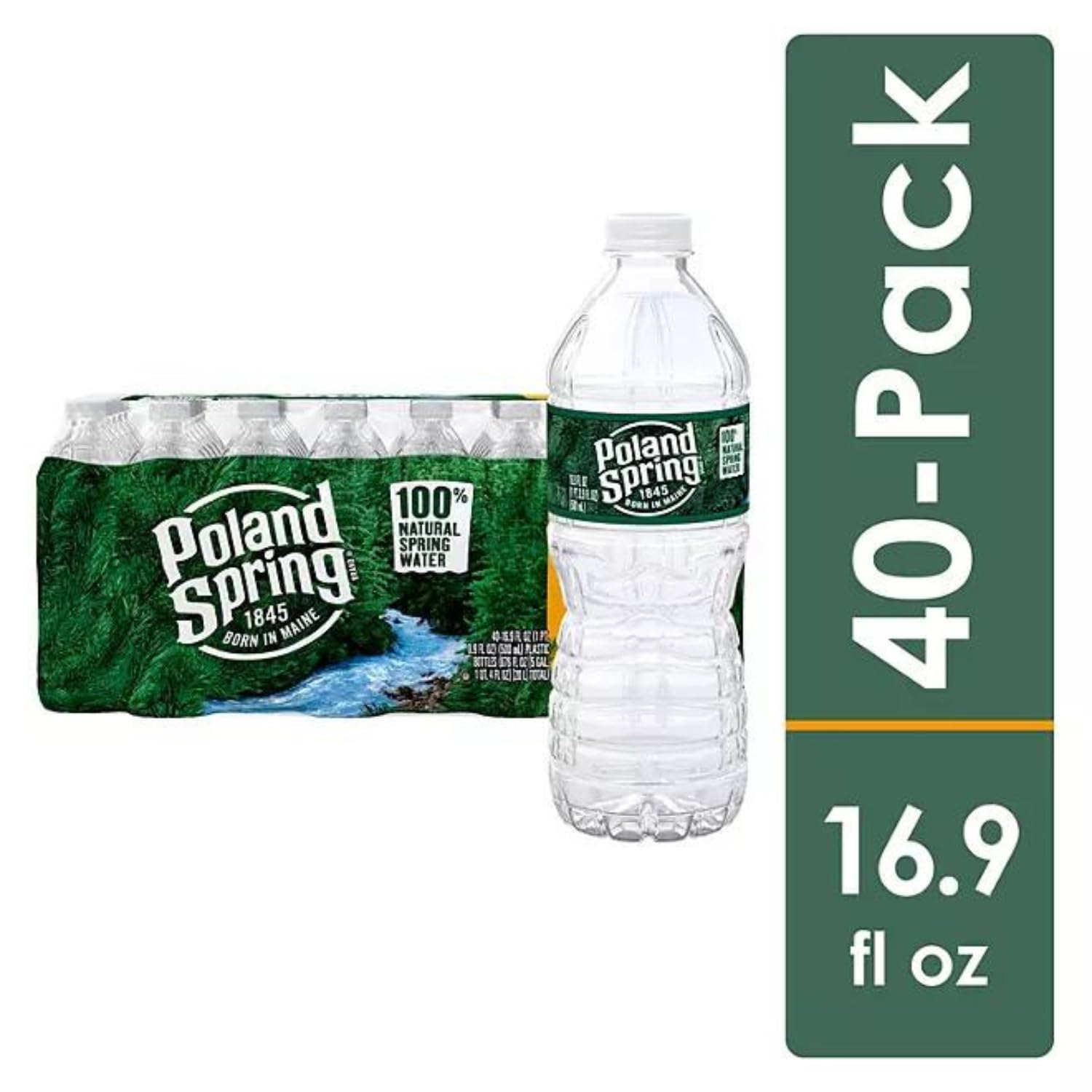 Poland Spring Water, 16.9 Fl Oz, 40 Pack L272