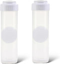 LiquaGen 2 Pack Clear Empty Standard Size Water Filter Cartridge, Durable Construction Universal Pre/Post Use 2.5 x 10 with Padding