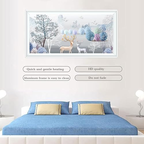 800W Graphene Wall Mounted Electric Heater with Overheating Protection E38962