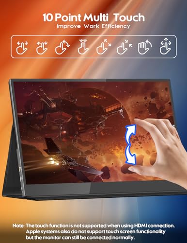 ZSCMALLS 15.6'' 4K OLED Portable Monitor for Laptop F62131