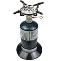 RANDDER Propane Stove Portable Camping Gas Stove 10,000 BTU Bottletop Single Adjustable Burner with 1 lb Tank Base Carrying Case Great for Emergency Outdoor
