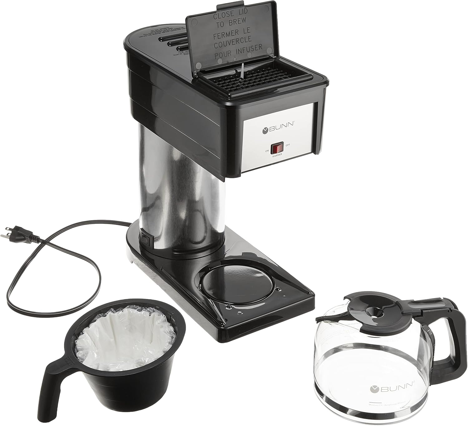 BUNN BX Speed Brew Classic 10-Cup Coffee Brewer, Black F678