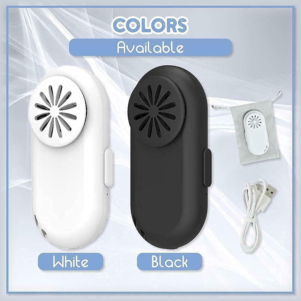 Breathe Cooler Wearable Air Purifier, Clip-on Personal Mini Air Purifier for Outdoor Sports, White Z141