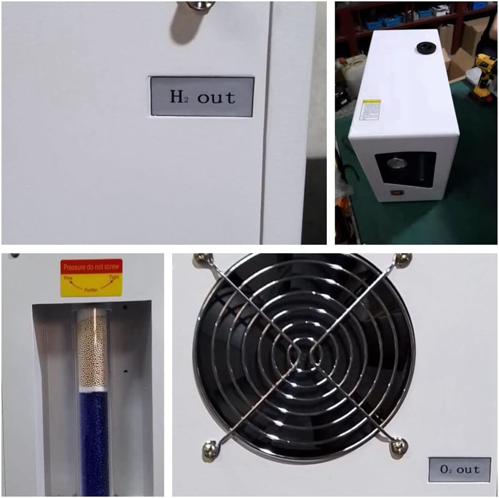 INTBUYING Electrolysis Hydrogen Generator 99.999% H2 110V L55665