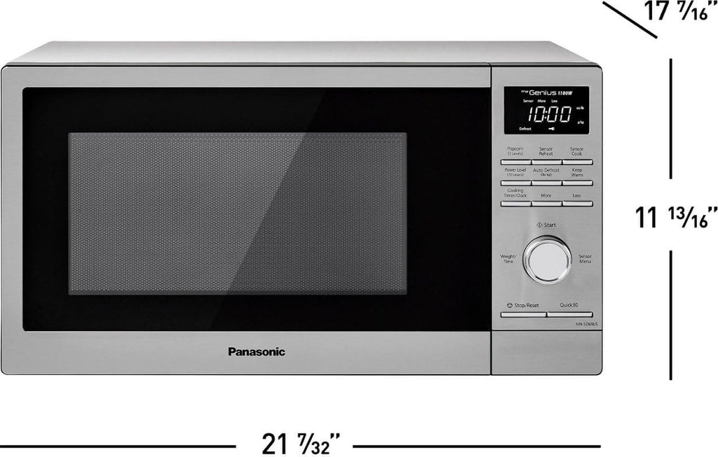 Panasonic NN-SD69LS 1100W Microwave with Sensor Cook, Stainless Steel D855