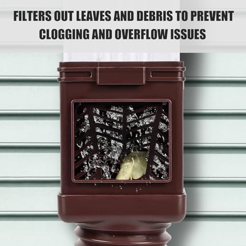 Pathneer 2 Pack Flexible Gutter Downspout Extensions with Leaf Filter, 57.5" Each S180