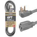 Cablectric Appliance Extension Cord, Gray - 14 Gauge 3 Prong SPT-3 Heavy Duty Cable for Major Appliances