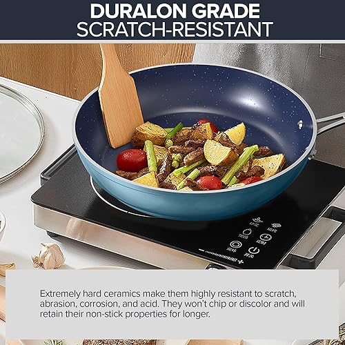 Nuwave 7pc Cookware Set Ceramic Nonstick, PFAS Free, Oven Safe H480058