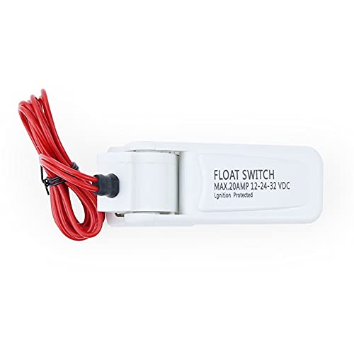 RVPECHWJ Circulating Pump 12V/24V Mini Electric DC Submersible Bilge Pump with Float Switch L137