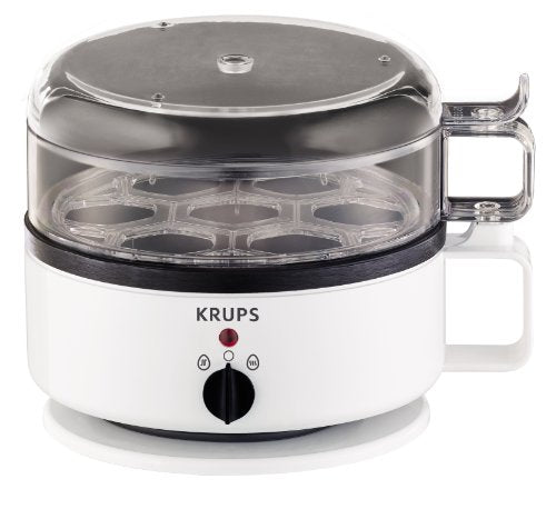 KRUPS Simply Electric Egg Cooker: Rapidly Cook Hard Boiled, Poached, Scrambled Eggs or Omelets