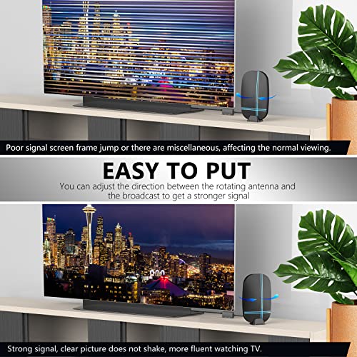 Clear HD TV Antenna 620 Miles Long Range for Smart TV Q37049