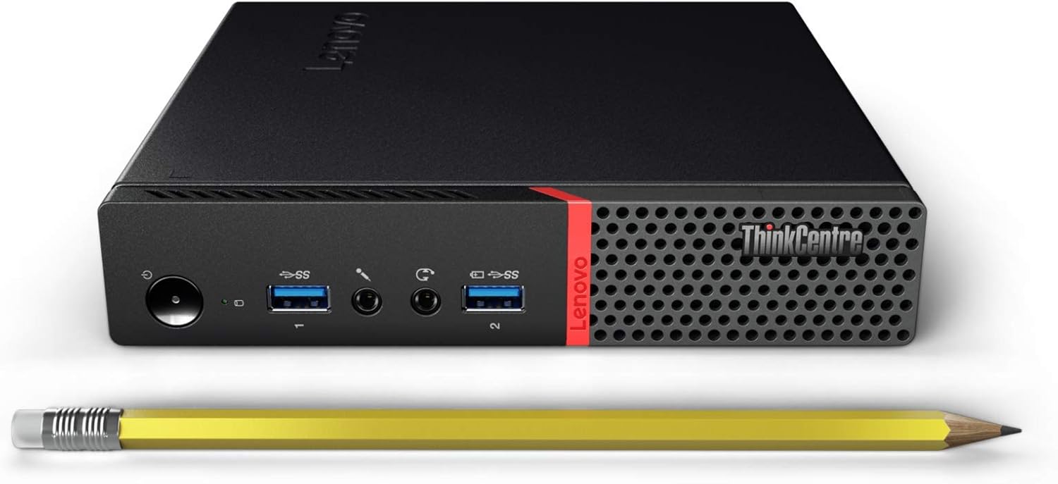 Lenovo ThinkCentre M900 Tiny Desktop PC, Core i5-6500T, 16GB RAM, 256GB SSD, Windows 10 Pro (Renewed) C3004