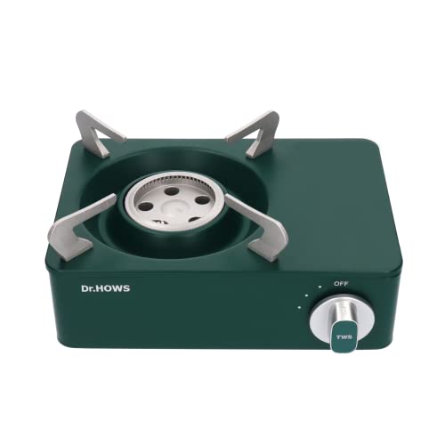 Dr.HOWS Twinkle Mini Camping Stove Burner - Portable Butane Stove for Camping - Single Burner Camp Stove with Carrying Case