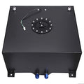 GSTP Universal Fuel Cell Tank with Cap and Level Sender Polished Aluminum Black