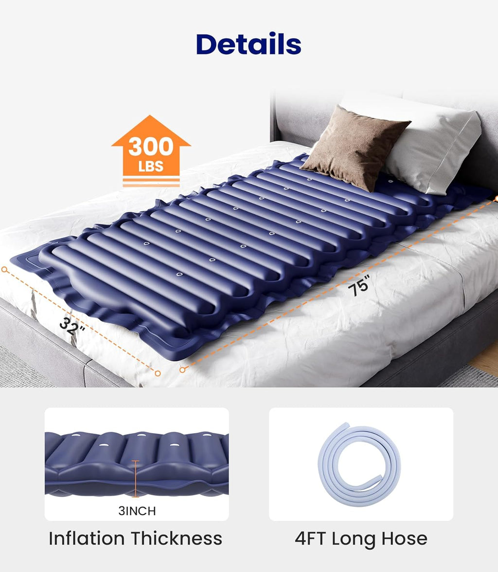 Alternating Air Pressure Mattress Pad with Adjustable Pump for Hospital Beds and Home Use V110
