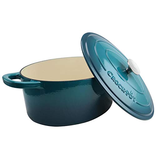 Crock-Pot Artisan Oval Enameled Cast Iron Dutch Oven V45995