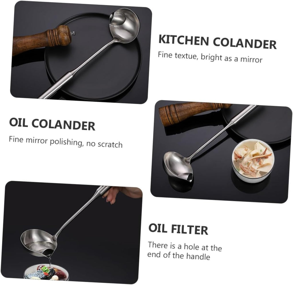 Stainless Steel Oil Separator Spoon with Fine Mesh T627992