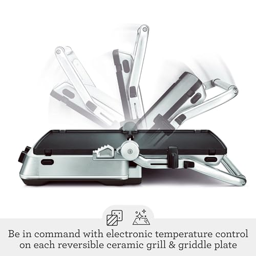 Breville BGR700BSS The Sear and Press Countertop Electric Grill Stainless Steel T34322