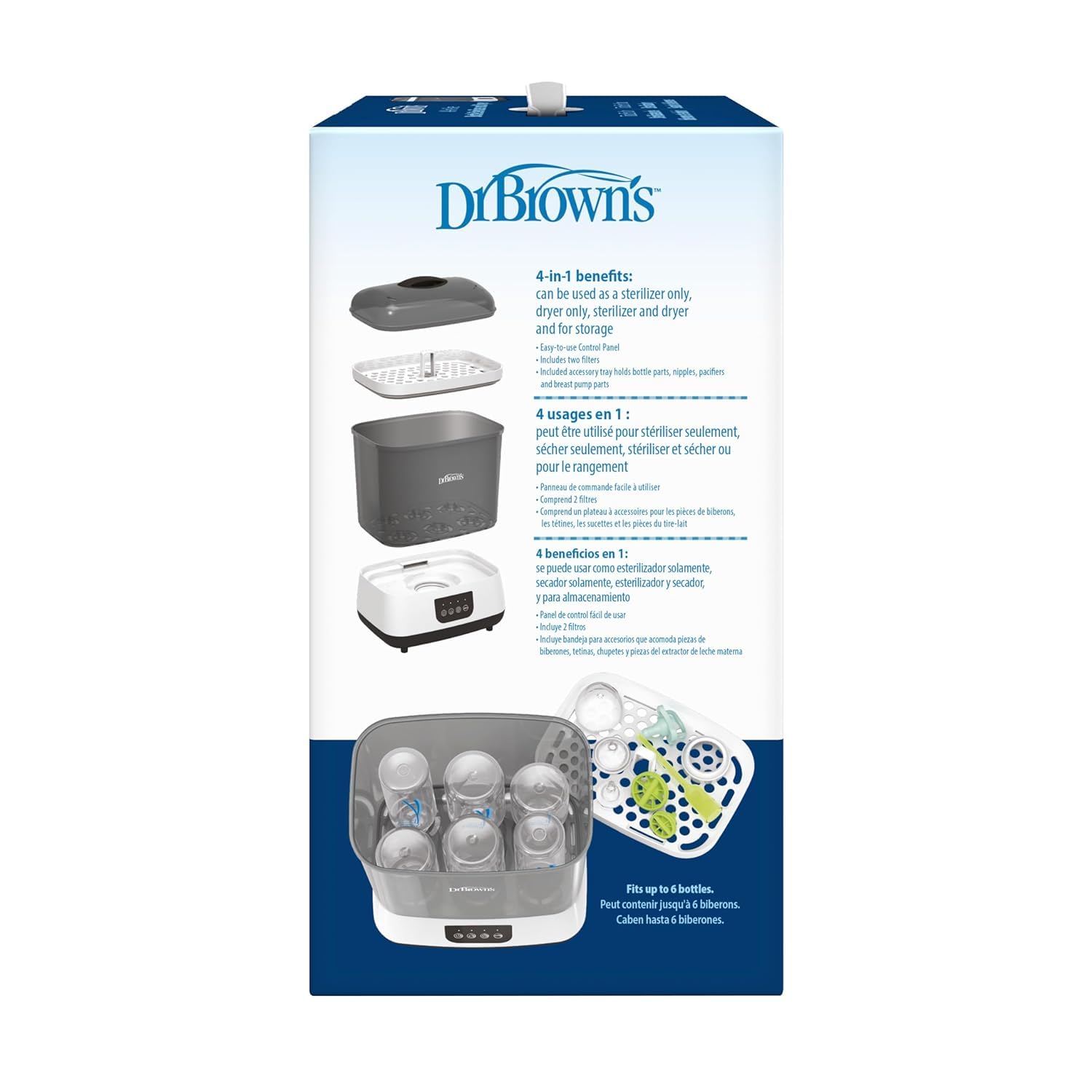 Dr. Brown's All-in-One Sterilizer and Dryer for Baby Bottles & Parts Y12428