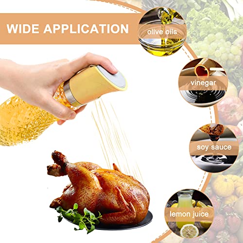 NINEFOX Oil Sprayer for Cooking, 260ml Bottle for Air Fryer, BBQ, Salad C4211