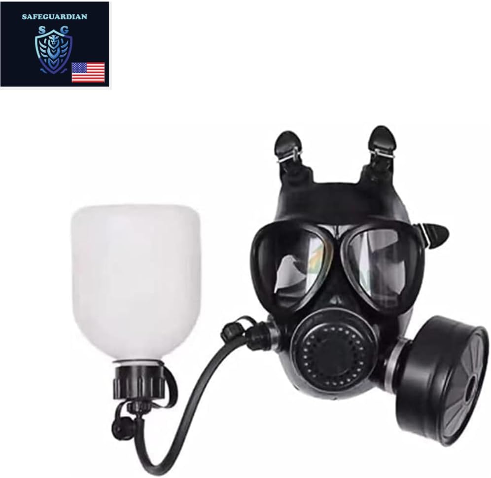 Israeli Military Grade CBRN Gas Mask Respirator for Chemical Fumes, Particulates, and Smoke L490