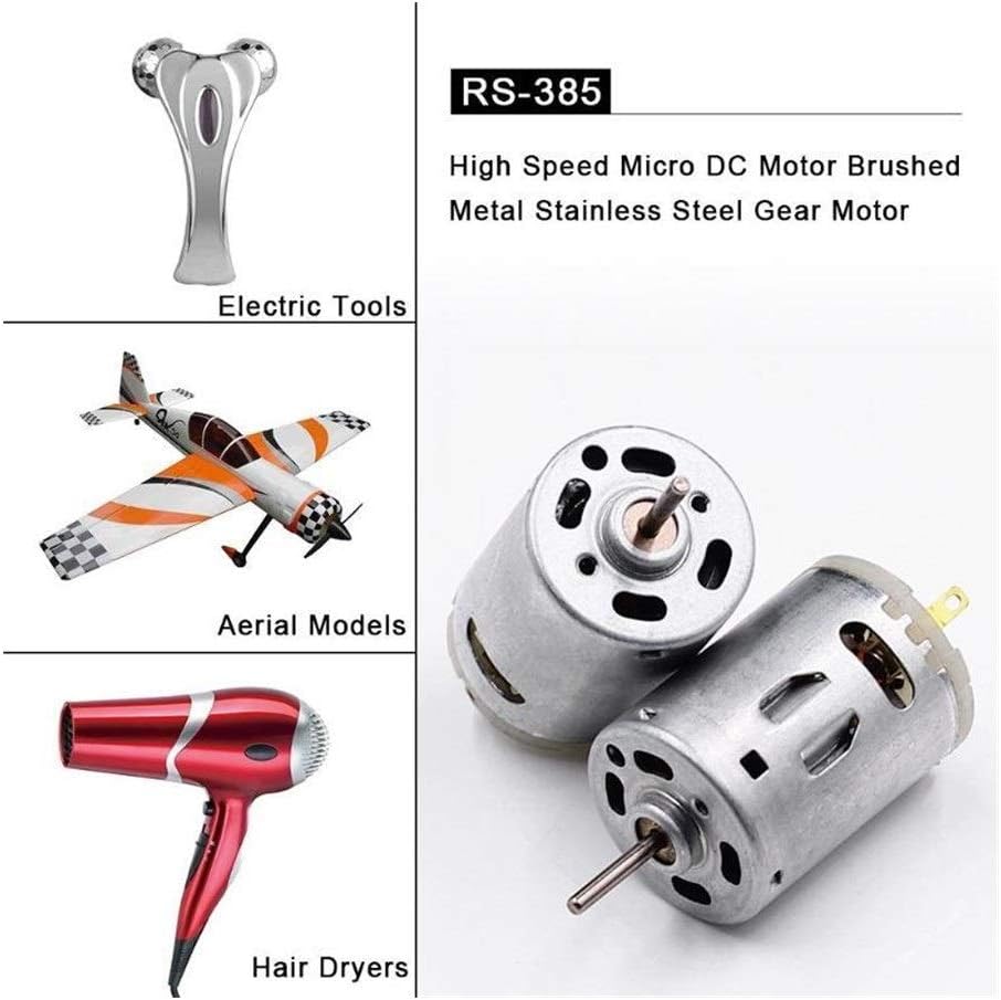 RS-385 12V Brush DC Motor High Speed Metal Gear Motor W393758