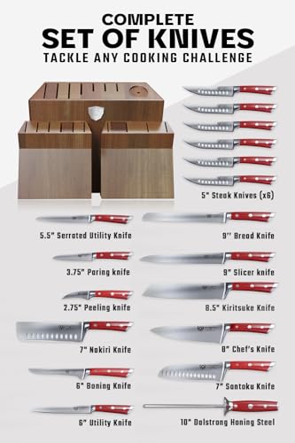 DALSTRONG Knife Set Block - Gladiator Series Elite - German HC Steel F808679