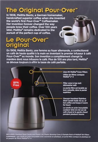 Melitta Pour-Over Coffee Maker with Carafe A619877
