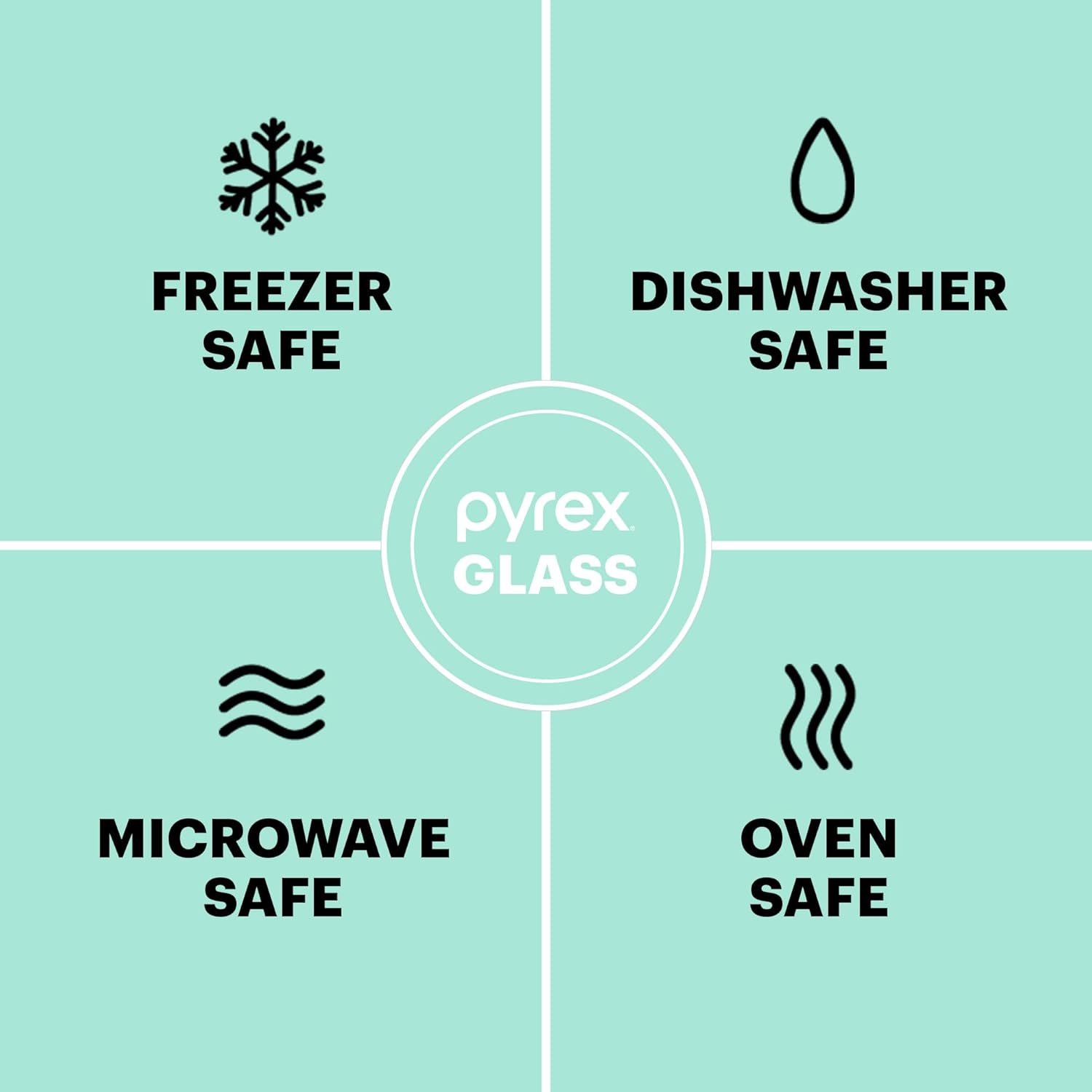 Pyrex Easy Grab 8-Piece Glass Baking Dishes With Lids, Freezer and Microwave Safe L27132