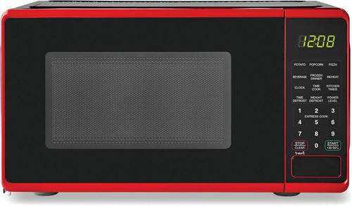 0.7 cu. ft. Countertop Microwave Oven, 700 Watts (Color : Red)