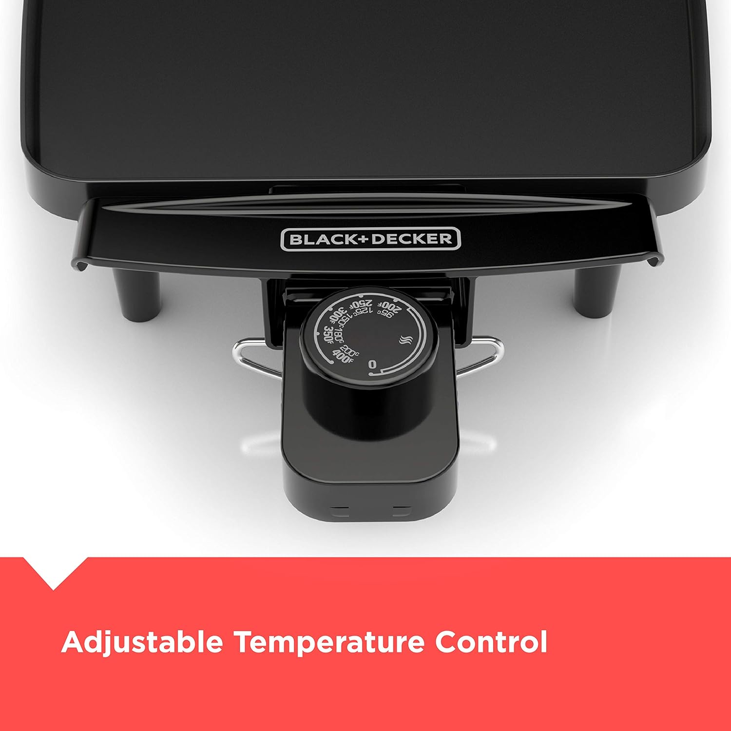 Black+Decker Electric Griddle with Removable Temperature Probe X52551