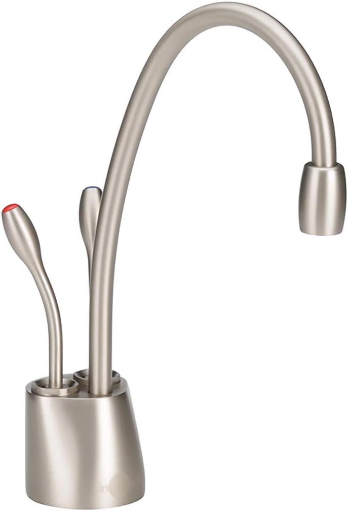 InSinkErator Contemporary Hot and Cold Water Dispenser Faucet, Satin Nickel C7088