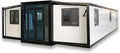 Portable 40ft Expandable House,Prefabricated Mobile Home with 3 Bedrooms,Foldable Tiny House with Kitchen & Living Room,Prefab for Summer House,Guest House,Warehouse,Workshop with Restroom.