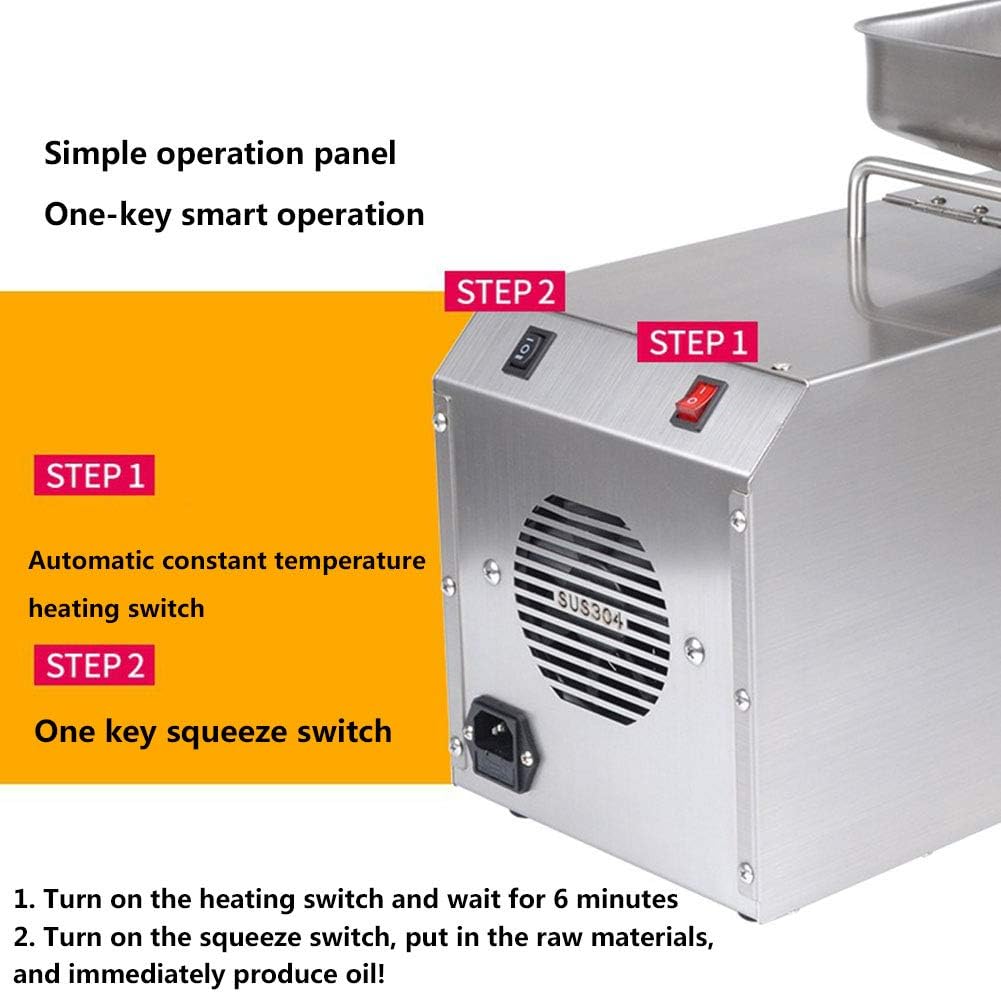 Commercial Oil Press Machine 304 Stainless Steel Nut Oil Extractor 610W Y323847