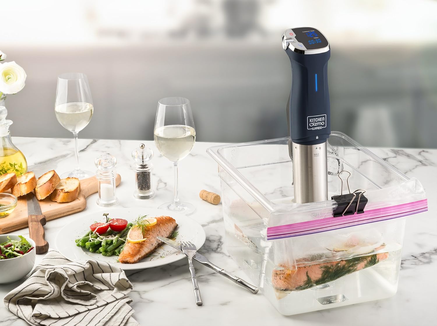 Kitchen Gizmo Sous Vide Immersion Circulator 800W with Touchscreen K459742